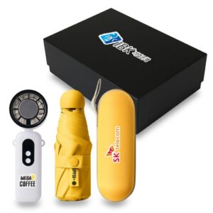 에버센스 핸디 선풍기 비단비 5단 6K 마카롱 양우산 2p 사바리 세트