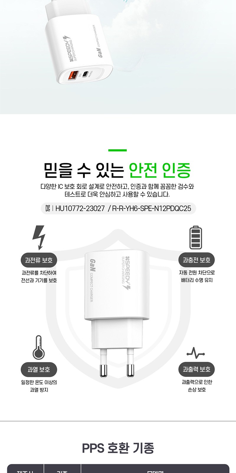 2포트 고속 충전기 25W+굿즈패키지 상세 이미지