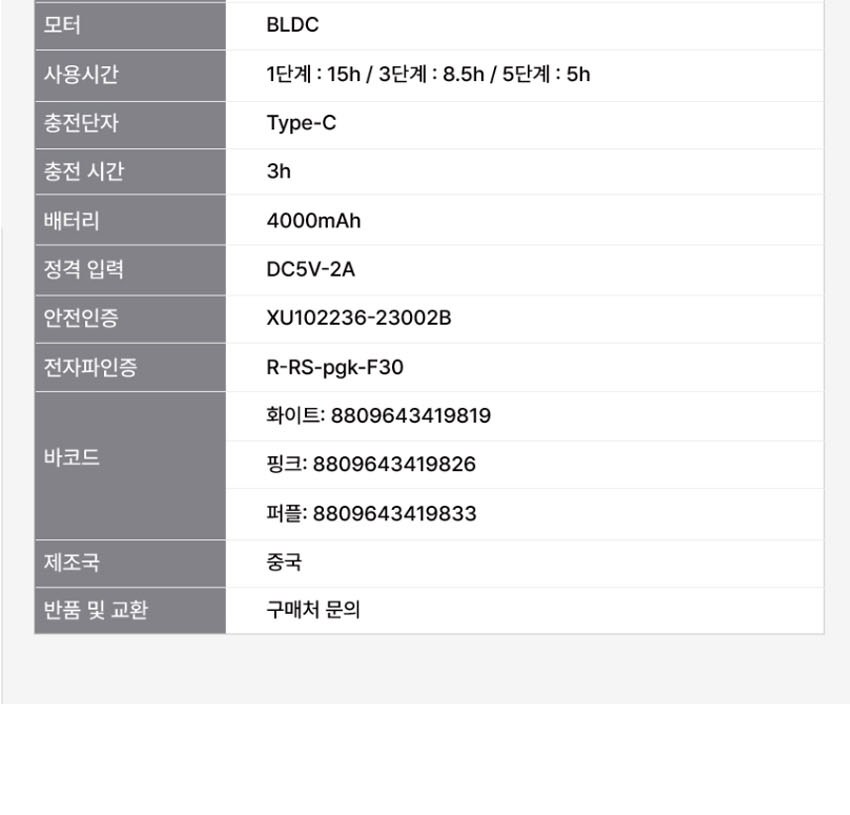 [굿즈]골드넬 대용량 5단 선풍기 상세 이미지