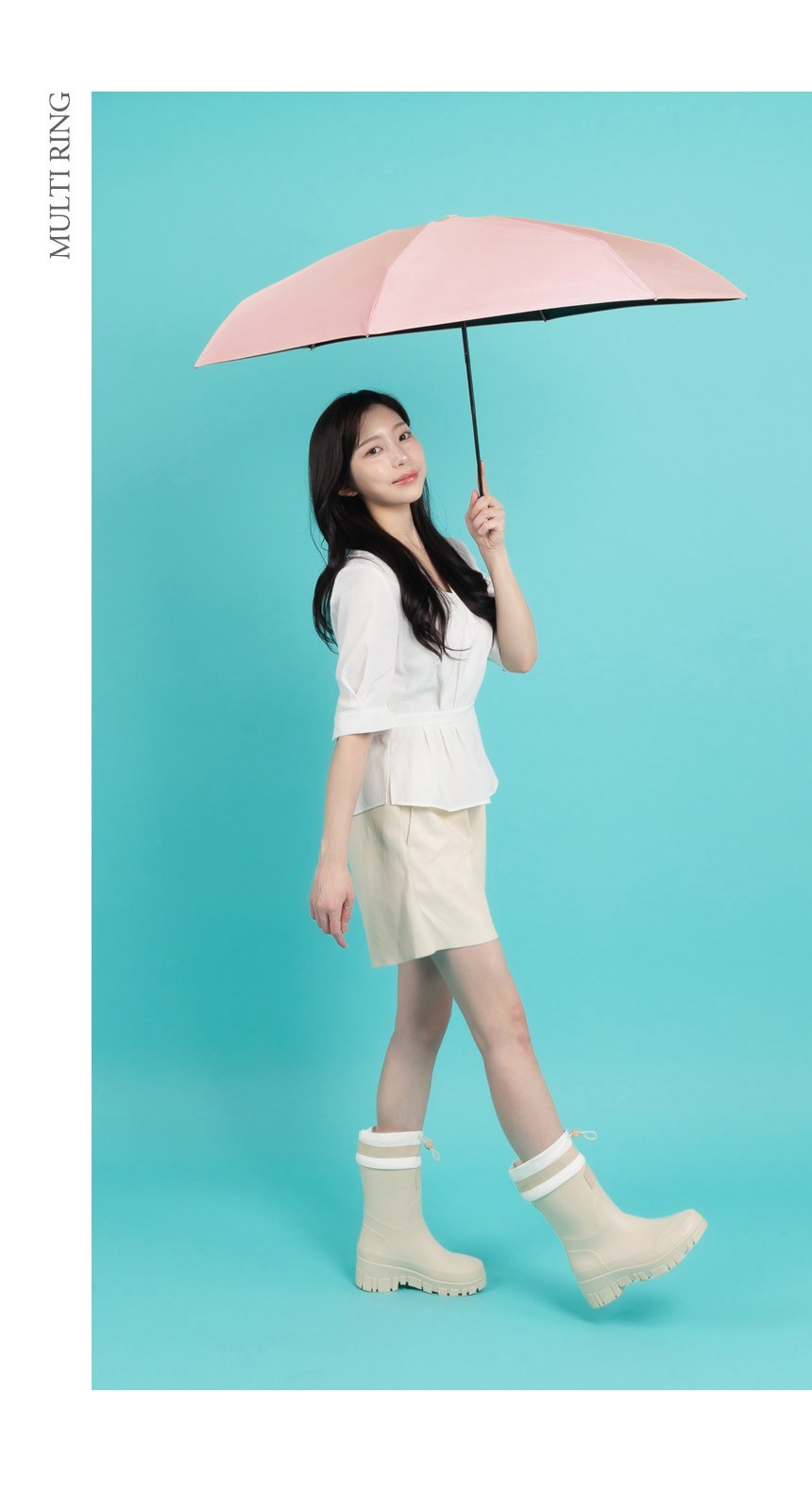 멀티코리5단 (암막) 우양산 +손선풍기세트 [H50] 상세 이미지