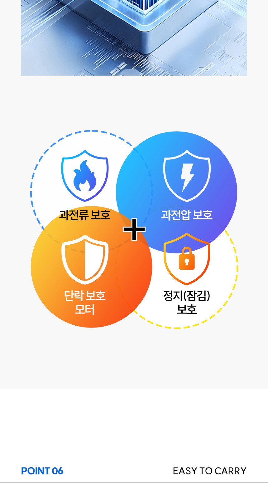 핸디3단자동 (암막) 우양산 +냉각팬손선풍기세트 [H53] 상세 이미지