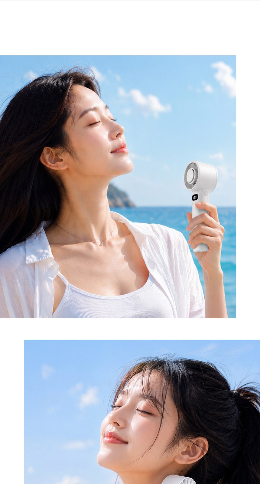 프렌치리본 (암막) 우양산 +냉각팬손선풍기세트 [H55] 상세 이미지