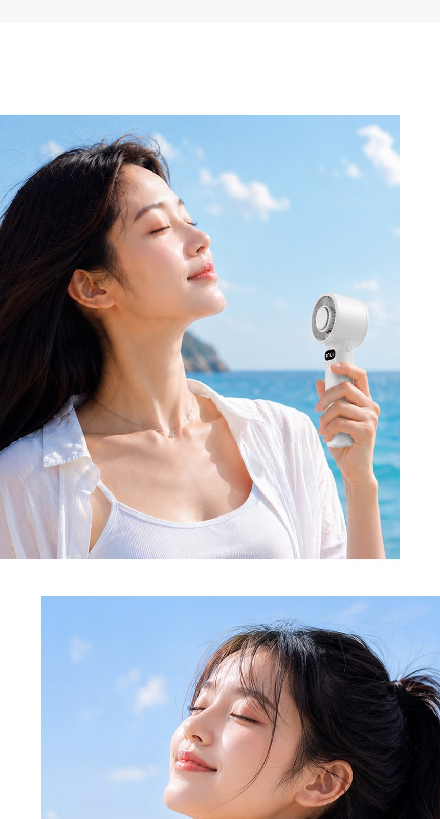 스트라이프3단자동 (암막) 우양산 +냉각팬손선풍기세트 [H56] 상세 이미지